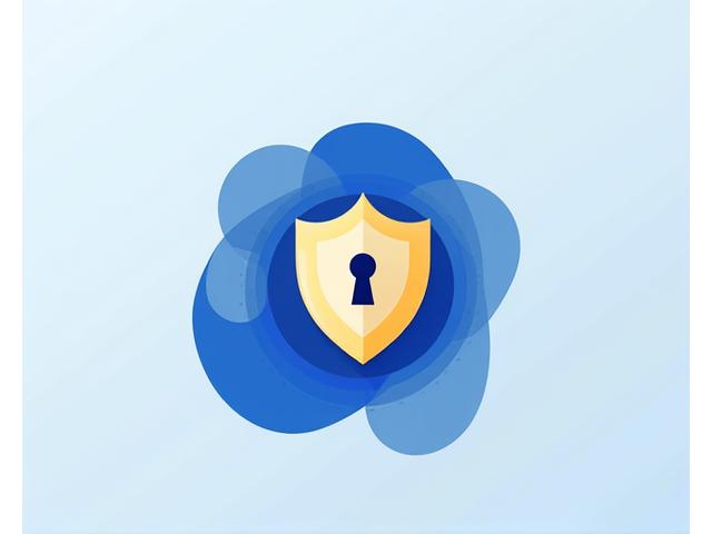 Illustration abstraite de la protection de la propriété intellectuelle avec des symboles de copyright et de cadenas.